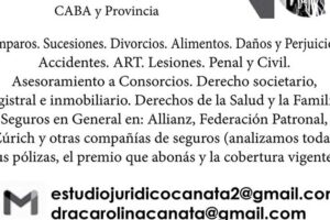 ABOGADOS: Estudio Juridico Integral Dra. Rodriguez Carolina & Asociados. Provincia de Buenos Aires y CABA